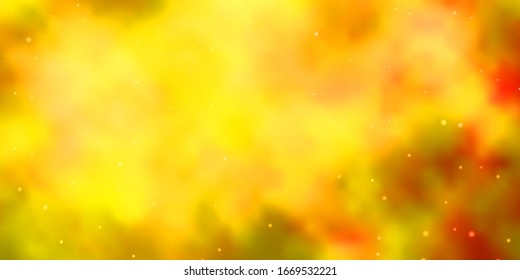 Light Orange vector background with colorful stars. Decorative illustration with stars on abstract template. Pattern for websites, landing pages.