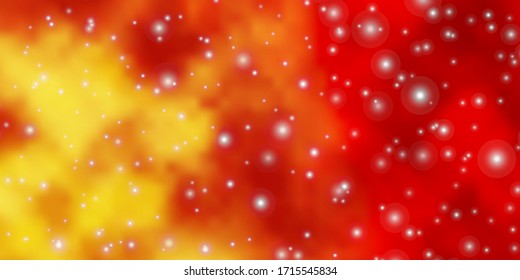 Fondo vectorial claro con estrellas coloridas. Ilustración colorida en estilo abstracto con estrellas degradadas. Patrón para sitios web, páginas de inicio.