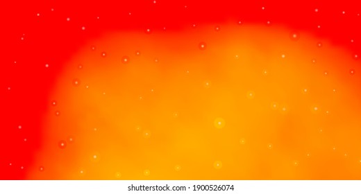 Light Orange vector background with colorful stars. Decorative illustration with stars on abstract template. Design for your business promotion.