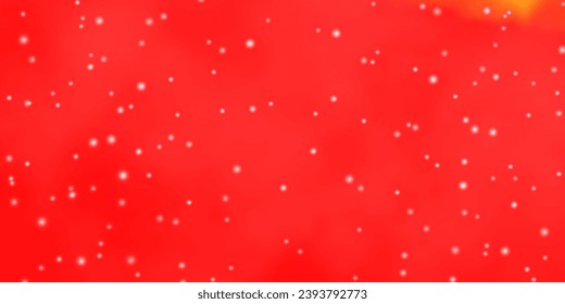 Fondo vectorial claro naranja con estrellas coloridas. Ilustración colorida con estrellas de gradiente abstractas. Mejor diseño para tu anuncio, afiche, banner.