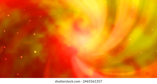 Light Orange vector background with colorful stars. Blur decorative design in simple style with stars. Pattern for new year ad, booklets.