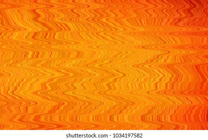 Light Orange vector background with curved circles. Creative illustration in halftone marble style with gradient. The best blurred design for your business.