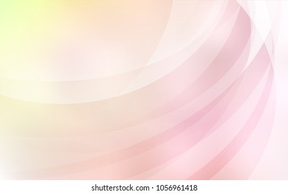 Light Orange vector background with curved circles. Colorful abstract illustration with gradient lines. Marble style for your business design.