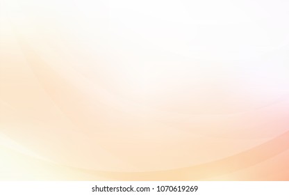 Light Orange vector background with curved circles. Colorful abstract illustration with gradient lines. The best blurred design for your business.