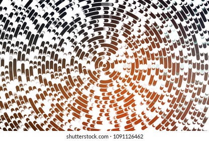 Light Orange vector background with curved circles. Blurred geometric sample with gradient bubbles.  Marble design for your web site.