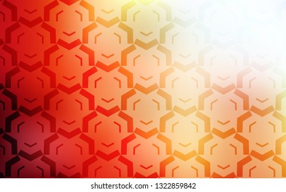 Light Orange vector background with curved lines. A circumflex abstract illustration with gradient. Elegant pattern for a brand book.