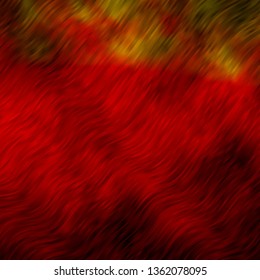 Light Orange vector background with curved lines. Illustration in halftone style with gradient curves. Template for your UI design.