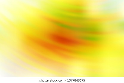 Light Orange vector background with curved lines. A sample with colorful lines, shapes. Template for cell phone screens.