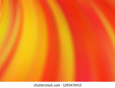 Light Orange vector background with curved circles. A sample with blurred bubble shapes. Textured wave pattern for backgrounds.