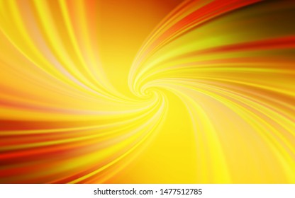 Light Orange vector background with curved lines. A circumflex abstract illustration with gradient. Template for cell phone screens.