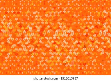 Light Orange vector background with curved lines. Modern gradient abstract illustration with bandy lines. New composition for your brand book.
