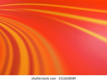 Light Orange vector background with curved circles. Brand new colored illustration in marble style with gradient. Pattern for your business design.