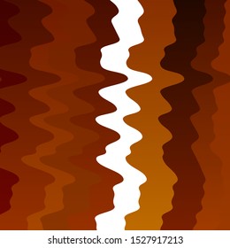 Light Orange vector background with curved lines. Bright sample with colorful bent lines, shapes. Pattern for websites, landing pages.