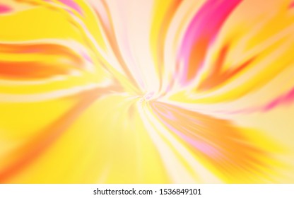 Light Orange vector background with curved lines. Colorful illustration in abstract style with gradient. A completely new design for your business.