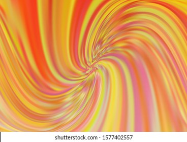 Light Orange vector background with curved circles. Glitter abstract illustration with wry lines. A completely new template for your business design.