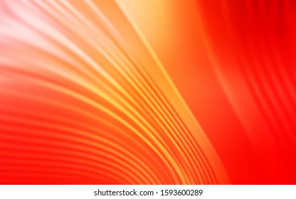 Light Orange vector background with curved lines. Brand new colorful illustration in simple style. Abstract style for your business design.