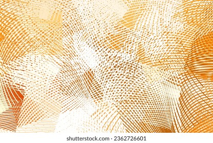 Light Orange vector background with curved lines. Colorful geometric sample with gradient lines.  Texture for booklets, leaflets.