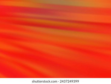 Fondo vectorial naranja claro con círculos curvos. Ilustración brillante, que consiste en líneas borrosas, círculos. Diseño de mármol para su sitio web.