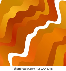 Light Orange vector background with curves. Colorful abstract illustration with gradient curves. Pattern for websites, landing pages.