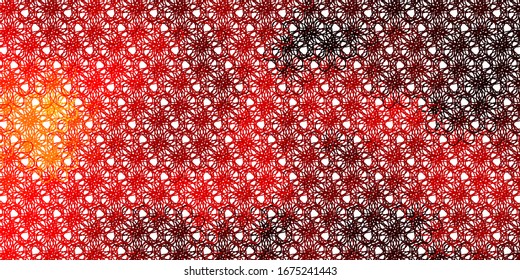 Fondo vectorial de color naranja claro con curvas. Muestra geométrica colorida con curvas degradadas. Plan para folletos y folletos.