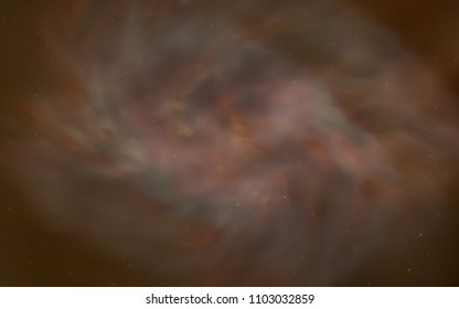 Light Orange vector background with galaxy stars. Blurred decorative design in simple style with galaxy stars. Pattern for astrology websites.