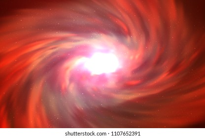 Light Orange vector background with galaxy stars. Shining colored illustration with bright astronomical stars. Pattern for astrology websites.