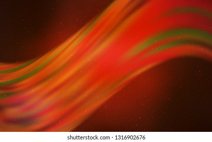 Light Orange vector background with galaxy stars. Modern abstract illustration with Big Dipper stars. Template for cosmic backgrounds.