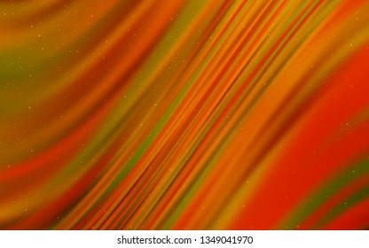 Light Orange vector background with galaxy stars. Space stars on blurred abstract background with gradient. Pattern for astrology websites.