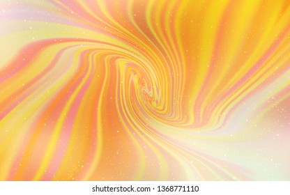 Light Orange vector background with galaxy stars. Modern abstract illustration with Big Dipper stars. Best design for your ad, poster, banner.