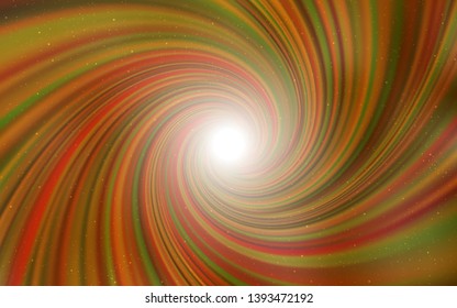 Light Orange vector background with galaxy stars. Shining colored illustration with bright astronomical stars. Pattern for astrology websites.