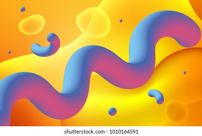 Light Orange vector background with lamp shapes. Creative illustration in halftone memphis style with gradient. Pattern for your business design.