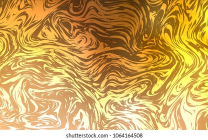 Light Orange vector background with lamp shapes. Modern gradient abstract illustration with bandy lines. Brand-new design for your ads, poster, banner.
