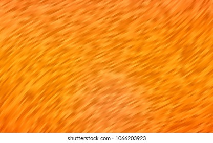 Light Orange vector background with lamp shapes. Modern gradient abstract illustration with bandy lines. A completely new template for your business design.