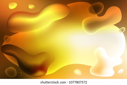 Light Orange vector background with lamp shapes. An elegant bright illustration with gradient. A new texture for your  ad, booklets, leaflets.