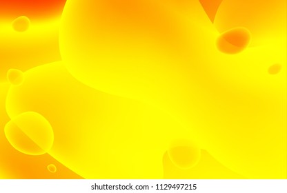 Light Orange vector background with lamp shapes. A vague circumflex abstract illustration with gradient. A completely new template for your business design.