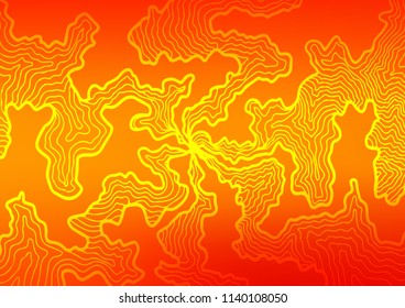 Light Orange vector background with lamp shapes. Geometric illustration in marble style with gradient.  A completely new marble design for your business.