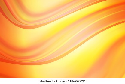 Light Orange vector background with lamp shapes. Colorful abstract illustration with gradient lines. Marble design for your web site.