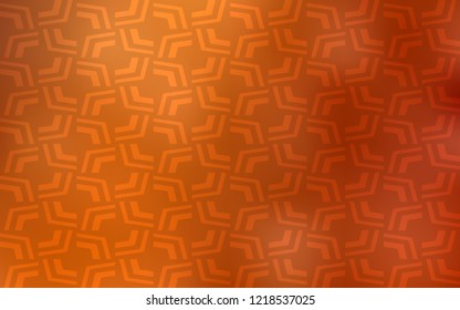 Light Orange vector background with lamp shapes. An elegant bright illustration with gradient. Pattern for your business design.