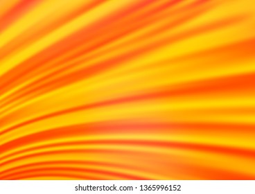 Light Orange vector background with lamp shapes. A vague circumflex abstract illustration with gradient. The best blurred design for your business.