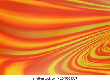 Light Orange vector background with lamp shapes. Colorful abstract illustration with gradient lines. A completely new marble design for your business.