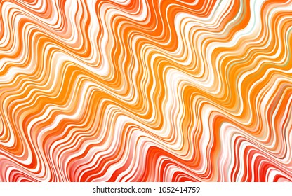 Light Orange vector background with lava shapes. Brand-new colored illustration in marble style with gradient. The best blurred design for your business.