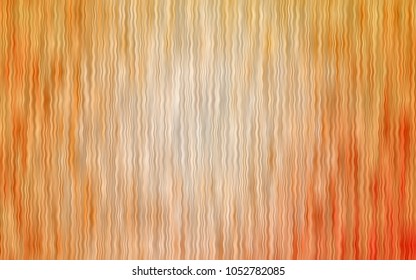 Light Orange vector background with lava shapes. Glitter abstract illustration with wry lines. New composition for your brand book.