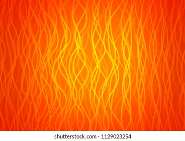 Light Orange vector background with lava shapes. Shining crooked illustration in marble style. Pattern for your business design.