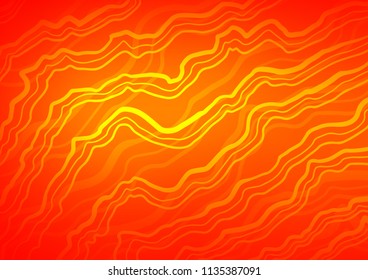 Light Orange vector background with lava shapes. Creative geometric illustration in marble style with gradient. The elegant pattern for brand book.