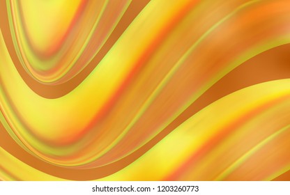 Light Orange vector background with lava shapes. Colorful abstract illustration with gradient lines. The best blurred design for your business.