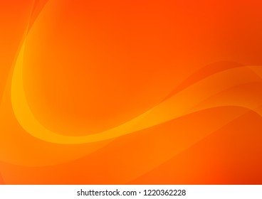 Light Orange vector background with lava shapes. Blurred geometric sample with gradient bubbles.  The elegant pattern for brand book.