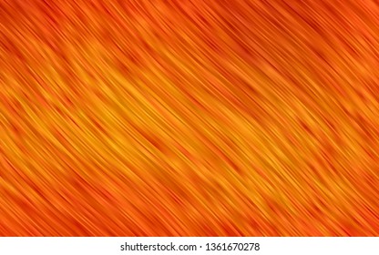 Light Orange vector background with lava shapes. Modern gradient abstract illustration with bandy lines. A completely new template for your business design.