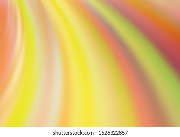 Light Orange vector background with lava shapes. Shining crooked illustration in marble style. A completely new template for your business design.