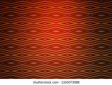 Light Orange vector background with lines, rhombuses. Shining colorful illustration with lines, rectangles. Pattern for websites, landing pages.