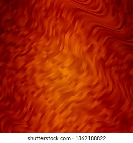 Light Orange vector background with lines. Abstract illustration with bandy gradient lines. Best design for your ad, poster, banner.